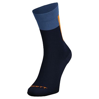 Превью  Носки велосипедные SCOTT Block Stripe Crew Dark Blue/Braze Orange